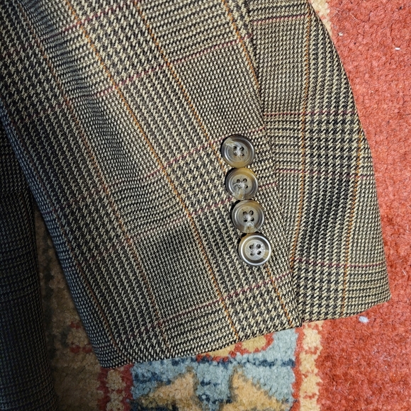 RALPH LAUREN CHAPS HOUNDSTOOTH PLAID SPORT COAT - Picture 11 of 12
